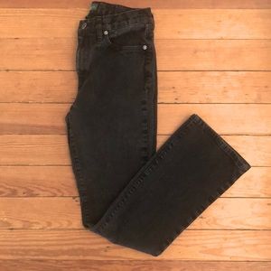Ralph Lauren Black Bootcut Washed Denim Jeans Sz 4